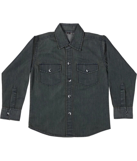 Kids Denim Full sleeves Shirt - None