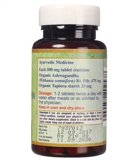 Maharishi Ayurveda Organic Ashwagandha Tablet (60 tab)