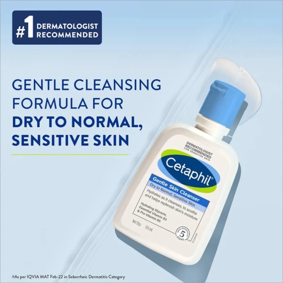 Cetaphil Gentle Skin Cleanser - Removes Dirt, Oil & Impurities-60 ml pack of 1