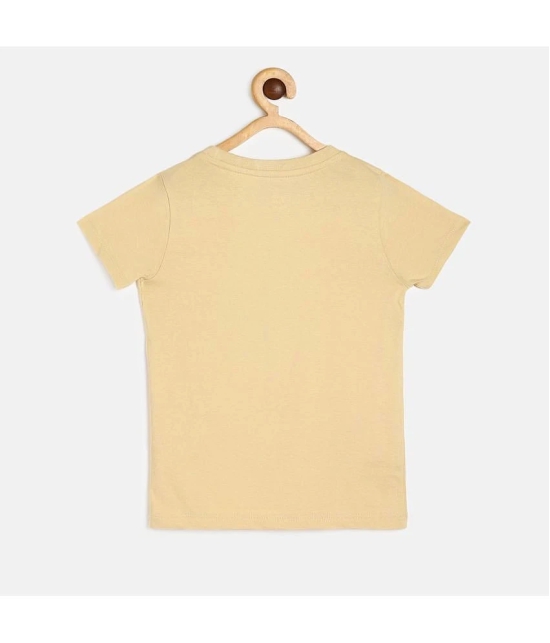 MINI KLUB - Beige 100% Cotton Girls T-Shirt ( Pack of 1 ) - None