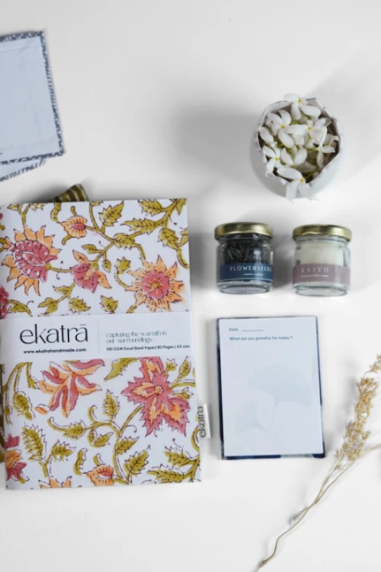 Sustainable Gratitude Hamper By Ekatra - Pink Floral