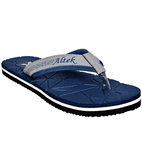 Altek - Blue Mens Thong Flip Flop - None