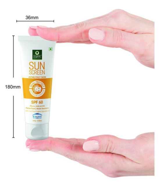 Organic Harvest Sunscreen SPF 60 Oily & Acne Prone Skin - 100gm