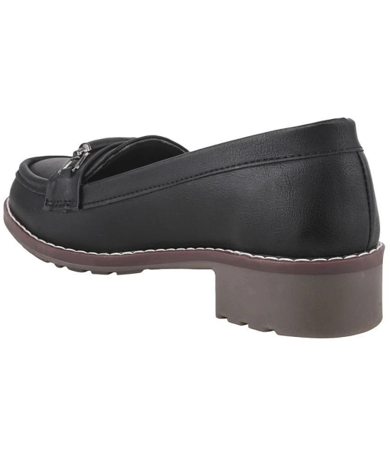 Shoetopia Black Womens Loafers - None