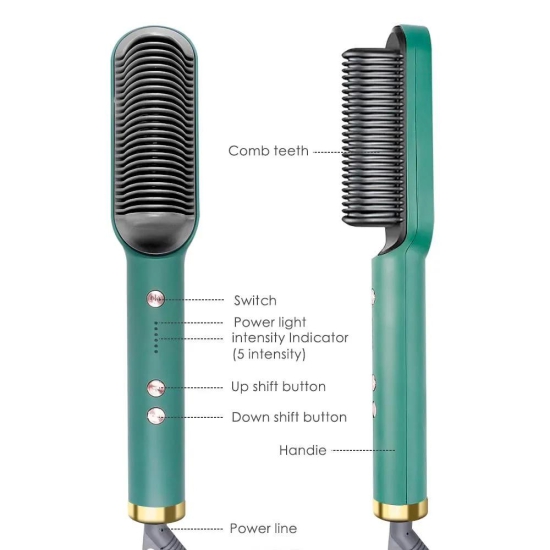 Professional Hair Straightener Tourmaline Hair Curler Brush Hair Comb