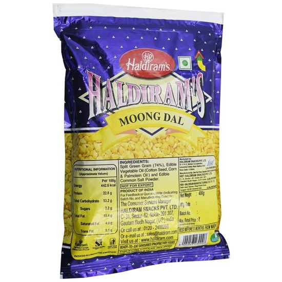 Haldirams Moong Dal Namkeen, 400 G Pouch