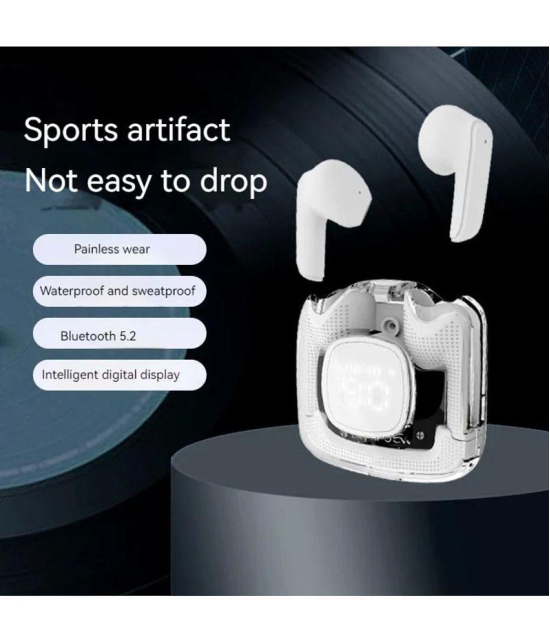 COREGENIX Digital Display Bluetooth True Wireless (TWS) In Ear 30 Hours Playback Fast charging IPX4(Splash & Sweat Proof) White