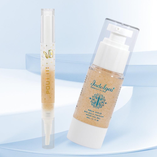 COMBO: Aqua Gold Gel Moisturizer & Pout It Lip Oil