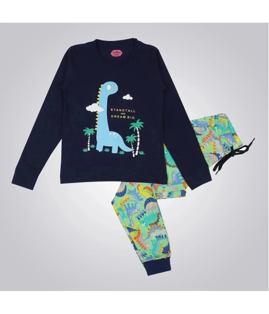 Arshia Fashions Boys Full Sleeves T-Shirt and Pajama Nightsuit Set - None