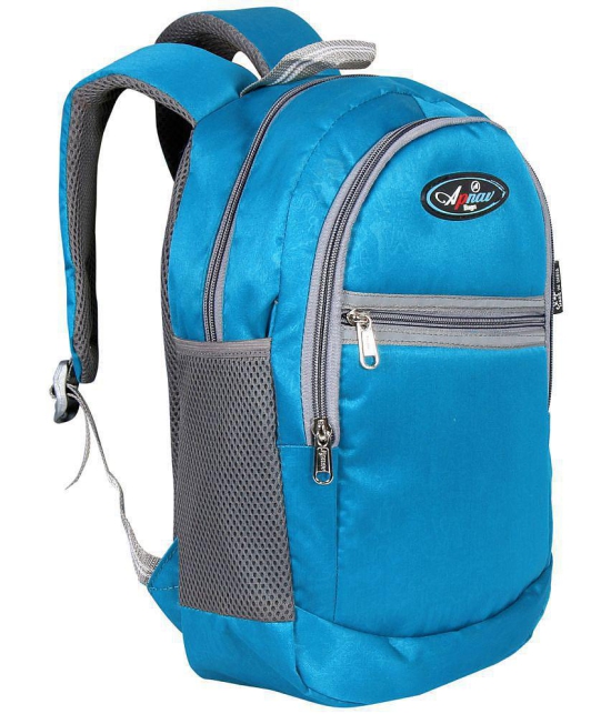 Apnav 15 Ltrs Blue Polyester College Bag - Blue