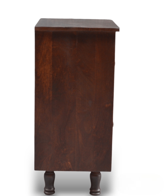 The Heirloom Carved side table / wooden end table / drawer storage table by Orchid Homez