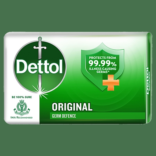 Dettol Bathing Soap Bar - Original, 99.99% Germ Protection, Dermatologically Tested, 125 G