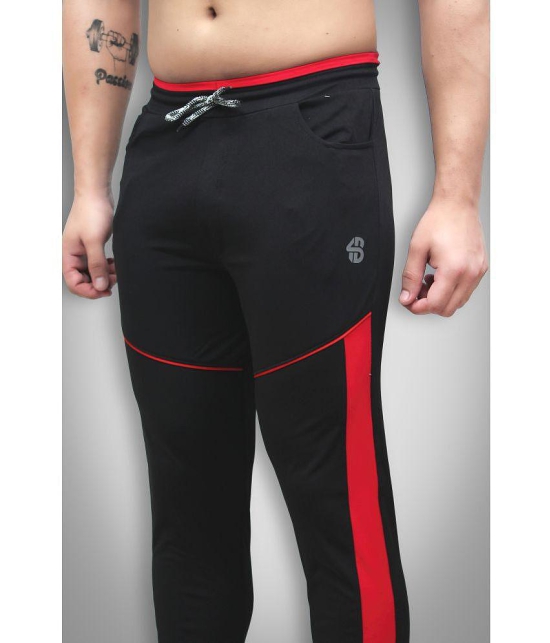 Forbro - Black Lycra Men's Sports Trackpants ( Pack of 1 ) - None