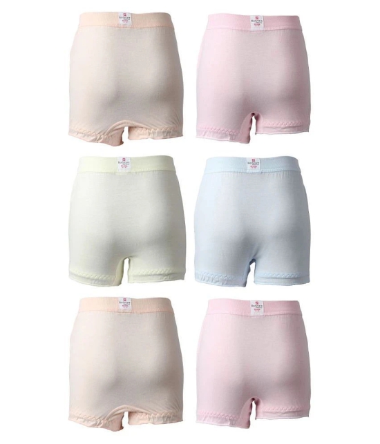 Bodycare Pack of 6 100% Cotton Girls Bloomers ( Multi ) - 10-12 Years