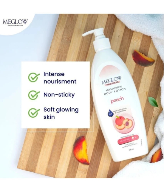 Meglow Pro-Care Moisturizing Lotion Enriched with Peach Ext. For All Skin Type 500 ml