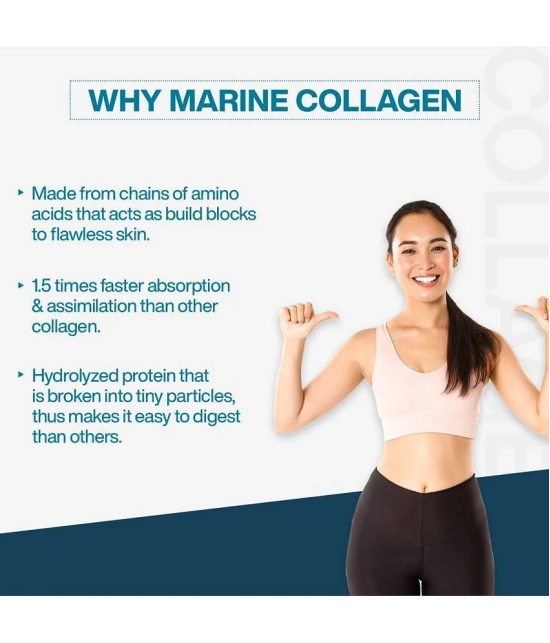 MyFitFuel Hydrolyzed Marine Collagen with Hyaluronic Acid, Biotin, Zinc & Vitamin C. 400g, Chocolate