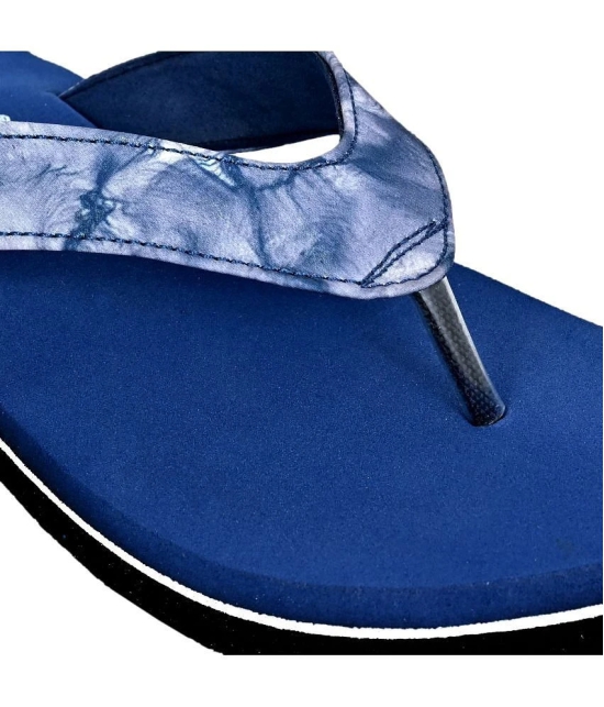 Altek - Navy Blue Womens Thong Flip Flop - None