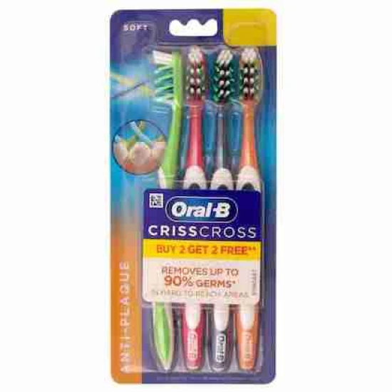 Oral-B Pro Health Criss Cross (Soft) Toothbrush (Buy 2 Get 2 Free)