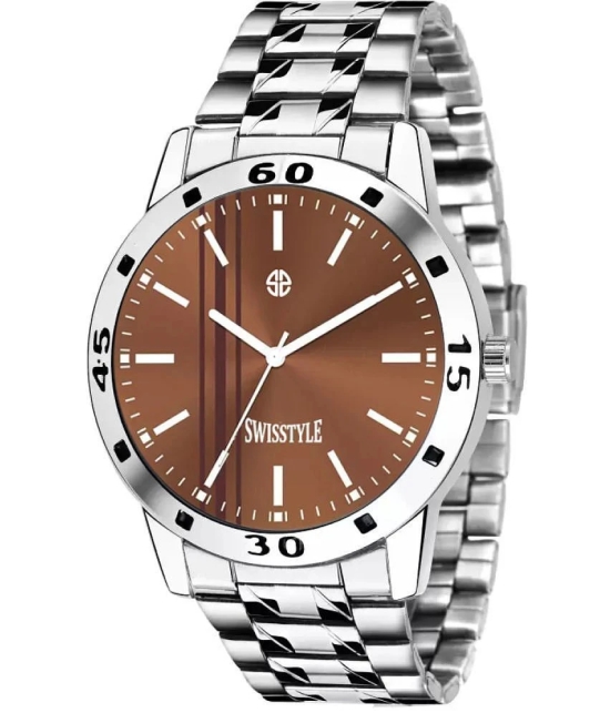 Swisstyle Silver Stainless Steel Analog Mens Watch