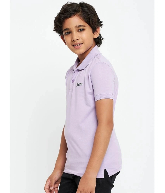 UNIBERRY - Purple Cotton Blend Boys Polo T-Shirt ( Pack of 1 ) - None