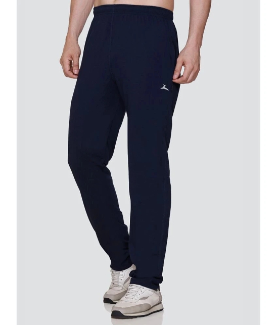 Zeffit Navy Cotton Blend Mens Sports Trackpants ( Pack of 1 ) - None