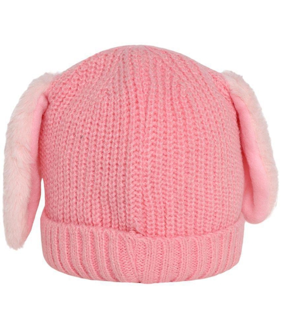 Zacharias Boy & Girl Winter Woolen Rabbit Moving Ear Cap (Free Size_Pack of 1) - None