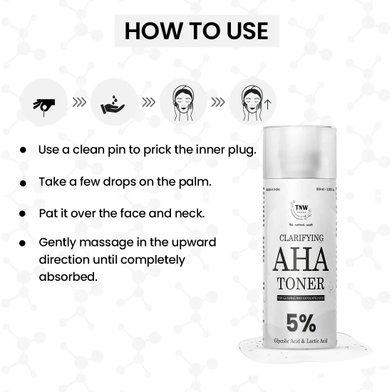 Clarifying AHA Toner with 5% Glycolic Acid and Lactic Acid