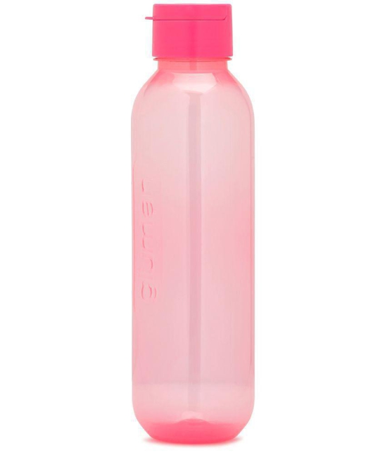 HOMETALES - Claro Spout 1100 Pink Fridge Water Bottle 1100 mL ( Set of 1 ) - Pink