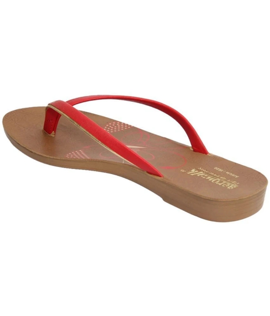 Inblu - Red Womens Flats - None