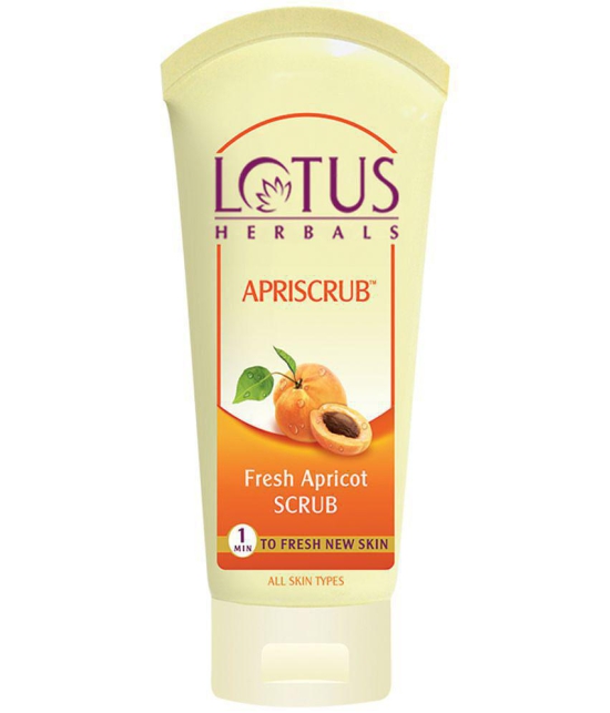 Lotus Herbals Apriscrub Fresh Apricot Scrub, Natural Exfoliating Face Scrub, Chemical Free, 100g