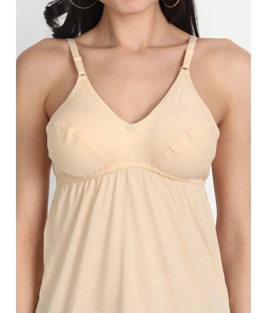 AIMLY Cotton Camisoles - Beige Single - None