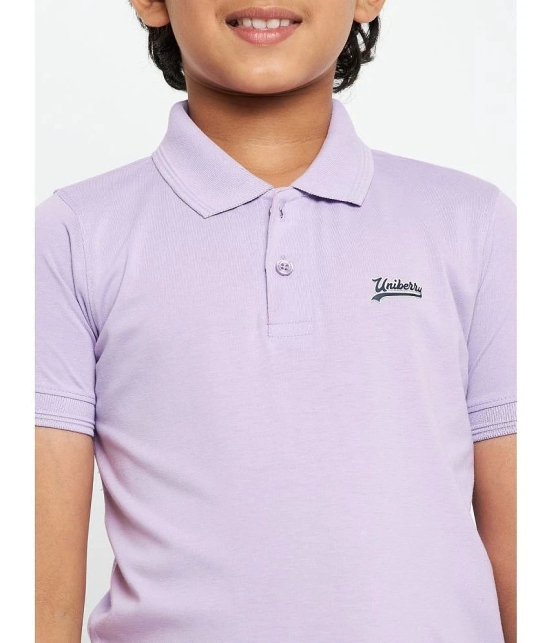 UNIBERRY - Lemon Cotton Blend Boys Polo T-Shirt ( Pack of 2 ) - None