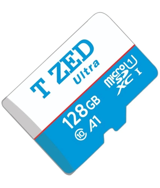 T ZED - 128GB Micro SD Card without SD Adapter 130 - Blue