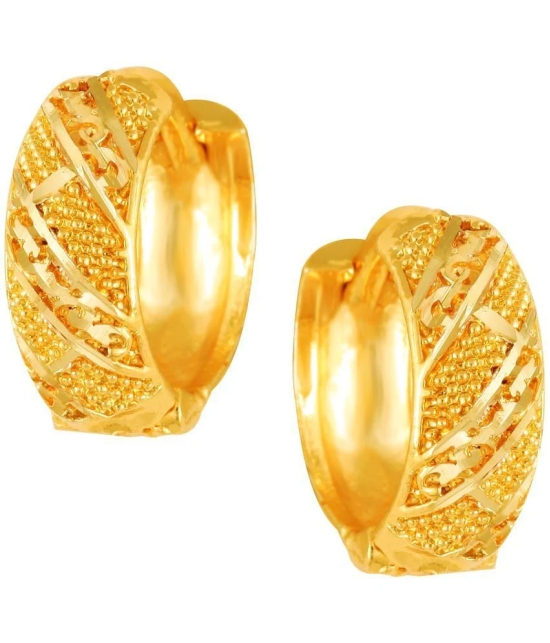 VIVASTRI Golden Clip-Ons Earrings ( Pack of 1 ) - Golden