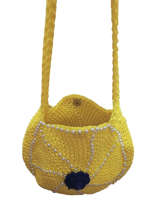 Handmade Macrame  Round Shoulder bag for Girls