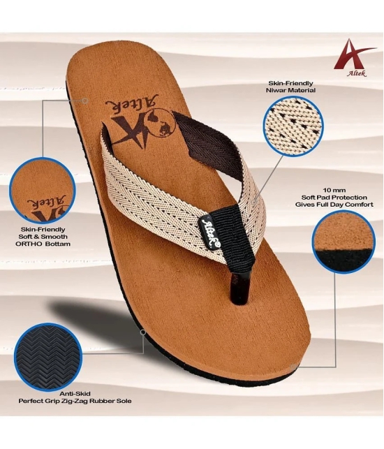 Altek Olive Mens Thong Flip Flop - None