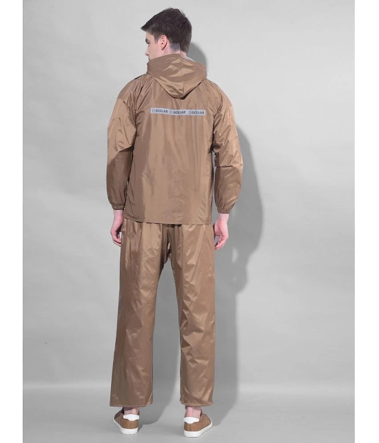 Dollar Brown Nylon Mens Rain Suit ( Pack of 1 ) - L