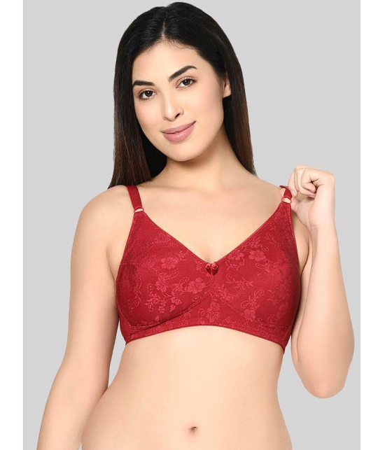 Bodycare Maroon Cotton Blend Heavily Padded Womens Everyday Bra ( Pack of 1 ) - None