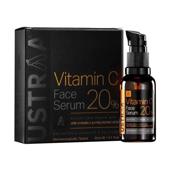 St.Botanica Ustraa 20% Vitamin C Face Serum With Hyaluronic Acid