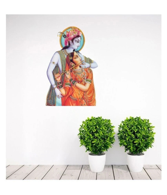 Decor Villa Radha Krishna Religious & Inspirational Sticker ( 38 x 58 cms )