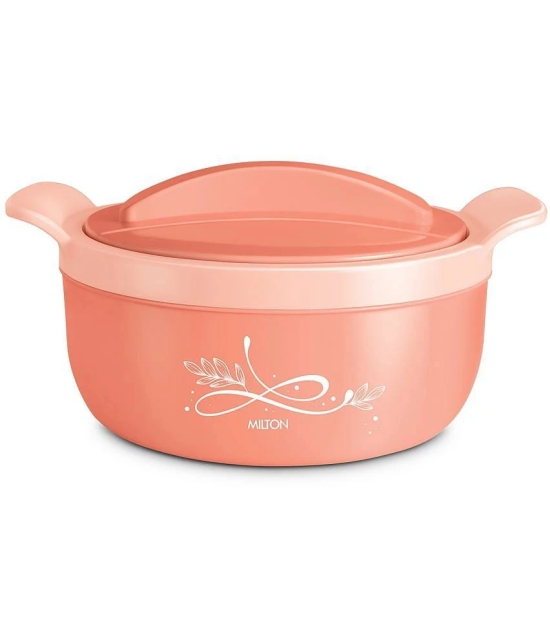 Milton Crave 2500 Insulated Inner Stainless Steel Casserole, 2150 ml, Peach - Peach