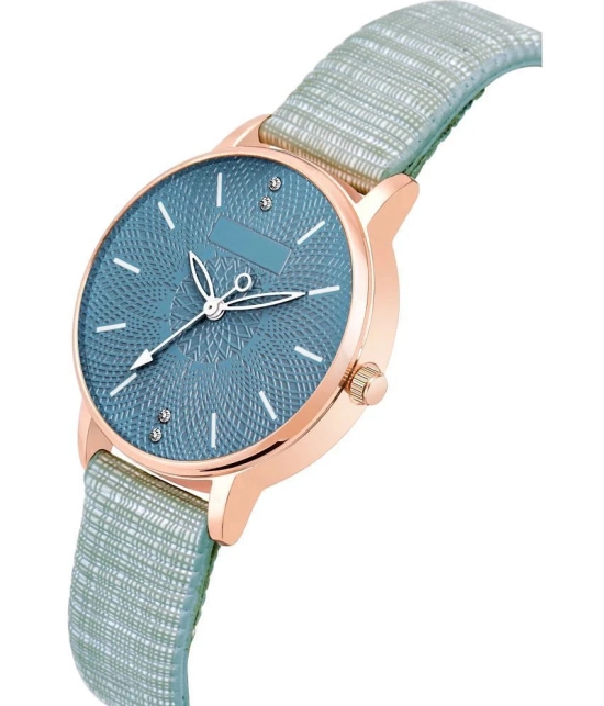 Newman Blue Leather Analog Womens Watch