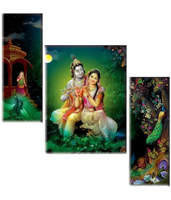 Saf Radha krishna modern art MDF Painting Without Frame