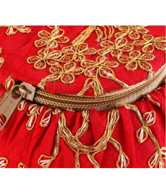 Apratim Red Fabric Potli - Red