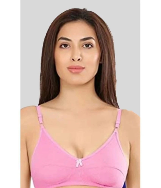 Kiran Enterprises - Multicolor Cotton Blend Non Padded Womens Everyday Bra ( Pack of 3 ) - None