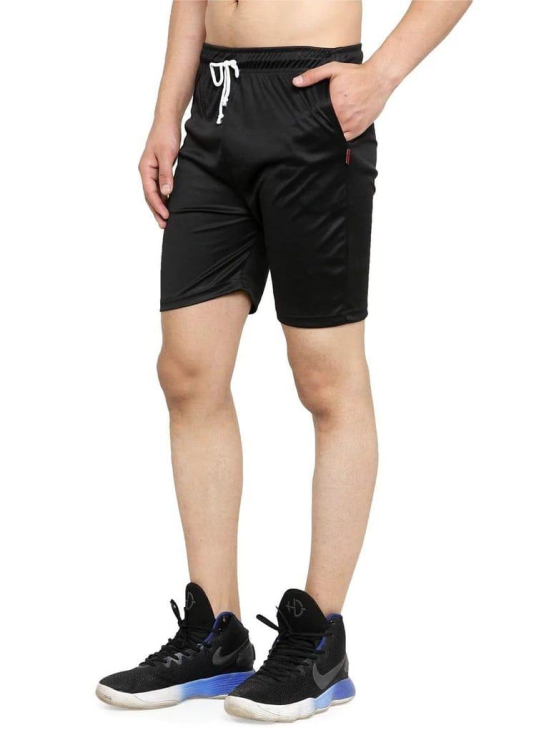 Rodamo  Men Black Dry Fit Shorts