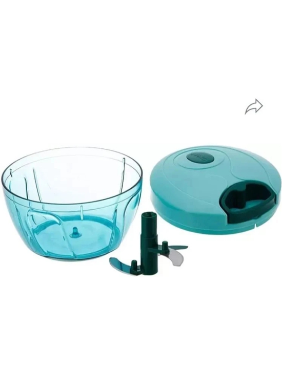 Fitgo MINI CHOPPER  01 Green Plastic Mannual Chopper 450 ml ( Pack of 1 ) - Green