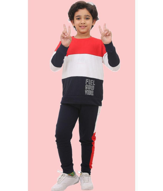 Rydho - Red Cotton Boys T-Shirt & Trackpants ( Pack of 1 ) - None