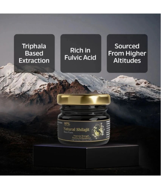 Mpil Wellness Shilajit Resin With Triphala Based Extraction, Helps In Strength Stamina Booster 20G