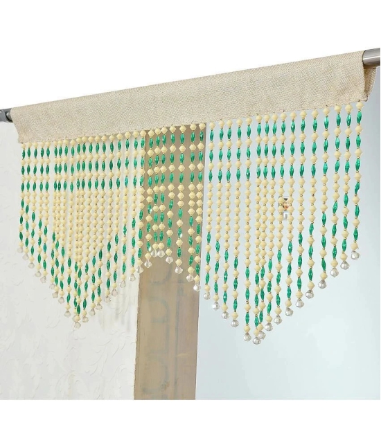 Smart Traders Single Door Beaded String Curtain - Green